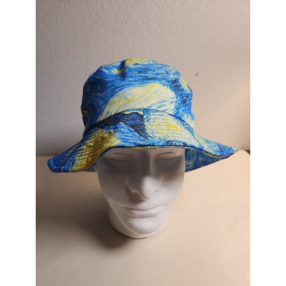 Van Gogh Starry Night Reversible Bucket Hat Lighthouse Immersive